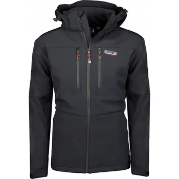 Geographical Norway pánská softshellová bunda s kapucí HORSKÁ TREKINGOVÁ OUTDOOROVÁ S M L velikost S