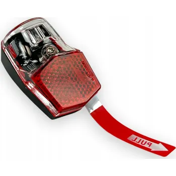 Cyklosvítilna Zadní světlo na kolo, montáž na blatník, na baterie