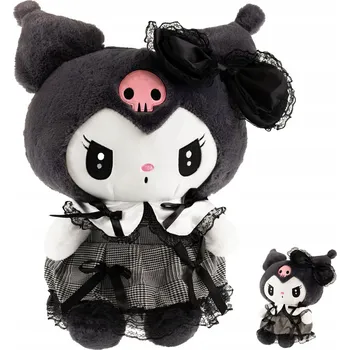 plyšák HELLO KITTY plyšová KUROMI černá šaty plyšová hračka hračka 35 cm MEDVÍDEK