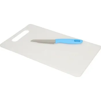 Kuchyňské prkénko Plastové krájecí prkénko z odolného plastu 44 x 28 cm bílé