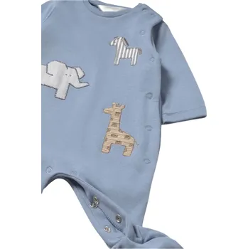 MAYORAL dětský overal se zvířátky modrá vel. 60 cm