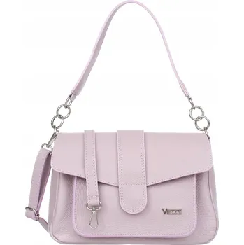 Kabelka Vezze kabelka z pravé lícové kůže fialová