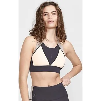 Dámské oblečení Dámská sportovní podprsenka Craft ADV HiT Sport 2 velikost S šedá