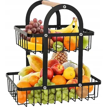 Obraz Kovový koš na ovoce černý