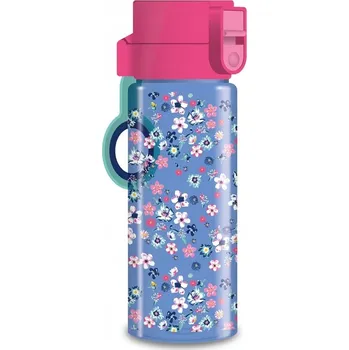 Láhev Lahev Na Pití s perleťovým květem Blue 475 ml