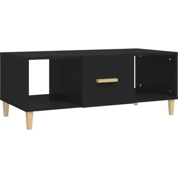 Konferenční stolek Konferenční stolek z dřevěného materiálu, černý, 102x50x40 cm