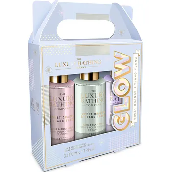 Kosmetická sada Grace Cole Sweet Orange & Ylang Ylang - sada tělových mlh, 3 ks trio osvěžujících mlh na tělo a vlasy se svěží vůní citrusů, máty, šalvěje a květin, 3 × 100 ml