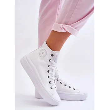 Dámské tenisky Dámské vysoké tenisky Big Star Bílé Velikost: 38