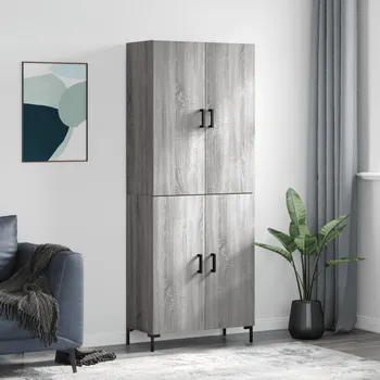Příborník do zásuvky zahrada-XL Skříň highboard šedá sonoma 69,5 x 34 x 180 cm kompozitní dřevo 3195681