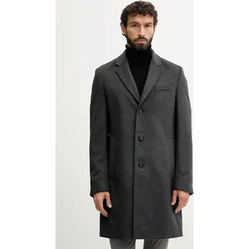 Dámský kabát Vlněný kabát BOSS H-Hyde-254 50549187 šedá 90X, vel. 50