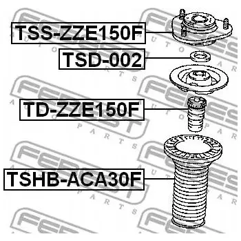 FEBEST DORAZ PŘEDNÍHO TLUMIČE