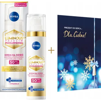 Pleťový krém NIVEA LUMINOUS630 Krém proti pigmentovým skvrnám SPF 50 40 ml + kartaček pro maminku