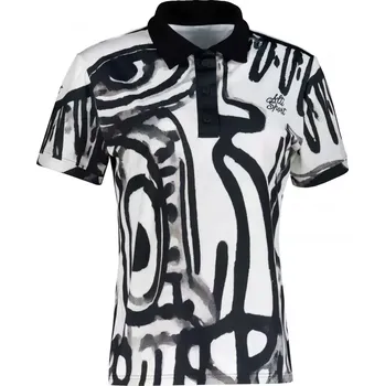 Dámské funkční triko s límečkem premium ALTISPORT VOJ/ALW111TR05 ČERNO-BÍLÁ XXXL