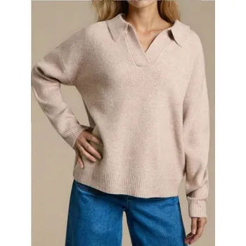 Dámský svetr Sinsay - Svetr s límečkem - béžová - 237FJ-08J - 237FJ-08J-XS