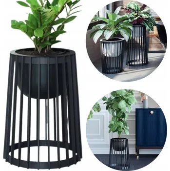 Květináč Vysoký oboustranný květináč Standy 40h Stojan na květiny + vnitřní vložka