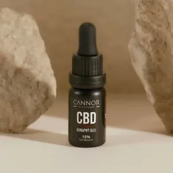 CBD CBD konopný olej 10% (celospektrální) kromě CBD přirozeně obsahuje celou řadu kanabinoidů, CBG, CBC, CBN, THC (v zákonném limitu), terpeny i flavonoidy. Konopí je pěstováno v BIO podmínkách. Olej obsahuje v 10 ml objemu 1000 mg CBD. Nově s příchutí višně.