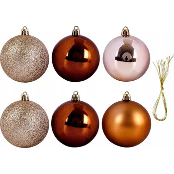 Vánoční dekorace Sady vánoční koule 7 cm 6 ks