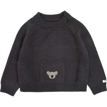 Dětský bavlněný svetr Donsje Loeke Sweater Koala 3037803 černá 99X, vel. 74
