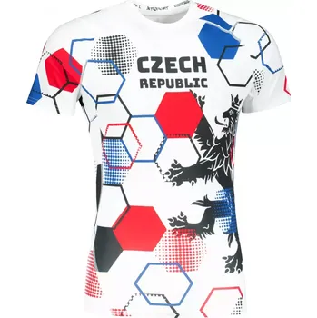 Pánské tričko Pánské funkční kompresní triko s krátkým rukávem premium ALTISPORT VOJ/ALM036TR04 HEXA BÍLÁ S