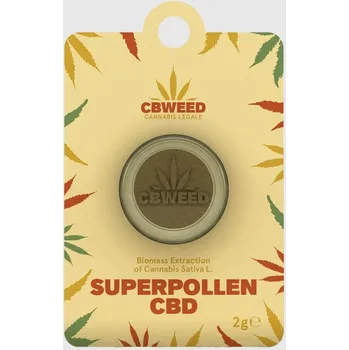 CBD CBWeed CBD pryskyřice technického konopí odrůdy Superpollen.