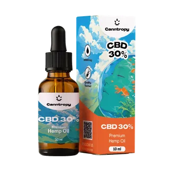 CBD CBD olej s koncentrací 30 % (3000 mg) v 10 ml balení. Obsah THC méně než 0,2 %. Vyroben z kvalitního CBD destilátu a MCT kokosového oleje.