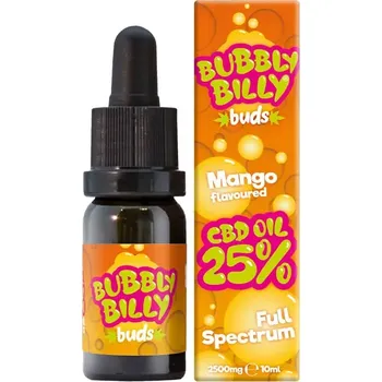 CBD Vyzkoušejte nový CBD olej z nabídky Bubbly Billy Buds s příchutí manga.