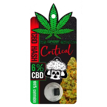 CBD 6% CBD Hash Critical od společnosti Euphoria.