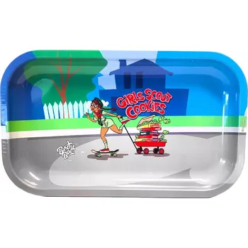 Dlouhý kovový rolovací tác od firmy Best Buds.