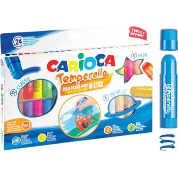 Vodová barva Temperové barvy Carioca 24 ks