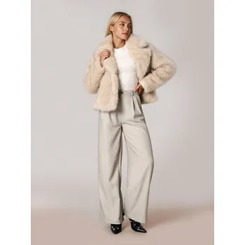 Dámské oblečení Sinsay - Dírový svetr s příměsí vlny - krémová - 432FJ-01X - 432FJ-01X-L