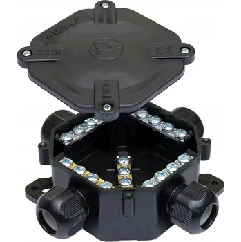 Elektroinstalační krabice Elektroinstalační krabice na omítku Sez 122 x 122 x 44 mm IP 67 černá