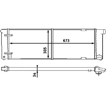 Chladič motoru Chladič, chlazení motoru MAHLE CR 407 000S