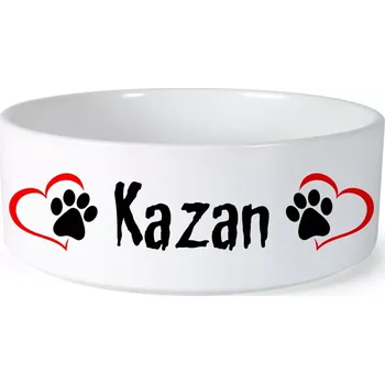 Miska pro psa Miska pro psa se jménem Kazan (Keramická miska na krmivo pro psy)