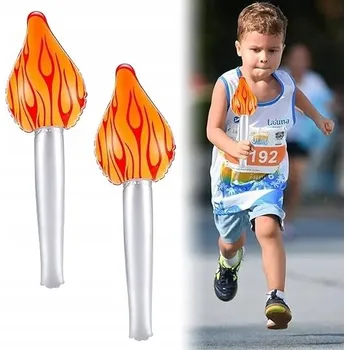 Hračka pro nejmenší Nafukovací olympijská pochodeň, 2 kusy Olympiqu-e 2024