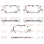 Sada brzdových destiček, kotoučová brzda REMSA 1926.12
