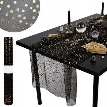 ubrus ELEGANTNÍ VÁNOČNÍ BĚHOUN NA STŮL V ROLI 48x450 CM PRO PRÉMIOVÉ DEKORACE