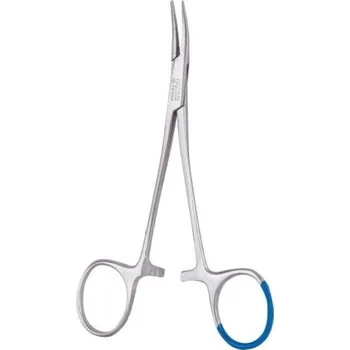 Skalpel Jednorázová Mosquito svorka, zahnutá, 125 mm, kovová, 25 ks