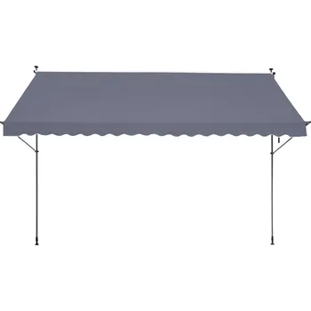 Stínicí technika Terasová markýza 450 x 218 cm šedá