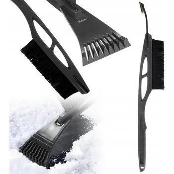 Autoškrabka AUTOMOBILOVÁ ŠKRABKA NA SKLO AUTA NA ODKLÍZENÍ SNĚHU KARTÁČOVÁ ŠKRABKA 2V1 SKR3