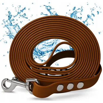 Vodítko pro psa Vodítko Pro Psa Malého / Velkého 20M Voděodolné Silné Dlouhé / Krátké Hnědé