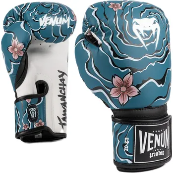 Boxerské rukavice Boxerské rukavice VENUM X Tawanchay modro/bílé 14oz
