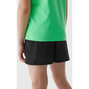 Dívčí plavky Chlapecké plážové šortky 4F - černé Velikost: 122/128