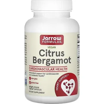 Přírodní produkt Jarrow Formulas Citrus Bergamot, extrakt z citrusového bergamotu, 500 mg, 120 rostlinných kapslí Doplněk stravy
