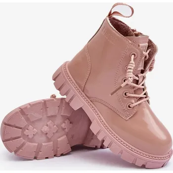 Dívčí sněhule Zateplené patentované dětské boty Big Star Růžové Velikost: 32