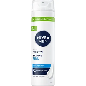 Nivea Men Sensitive zklidňující gel na holení, 200 ml