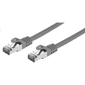 Síťový kabel C-TECH Kabel patchcord Cat7, S/FTP, šedý, 3m CB-PP7-3