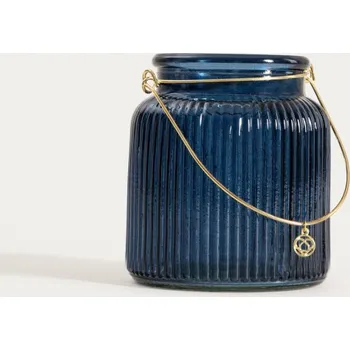 Vánoční ozdoba Lucerna FIG modrá 752995