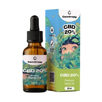 CBD CBD olej s koncentrací 20 % (2000 mg) v 10 ml balení. Obsah THC méně než 0,2 %. Vyroben z CBD destilátu a MCT kokosového oleje.