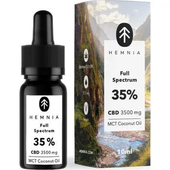 CBD Hledáte opravdu silný olej s vysokým obsahem CBD? V tom případě můžete vyzkoušej 35% olej v MCT kokosovém oleji.