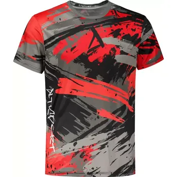Pánské tričko Pánské funkční triko premium ALTISPORT VOJ/ALM014TR01 ČERNOČERVENÁ 4XL